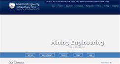 Desktop Screenshot of gecbsp.ac.in
